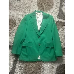 Izod Golf Green Blazer Men’s 34 Vintage Country Club Jacket Preppy Classic Rare